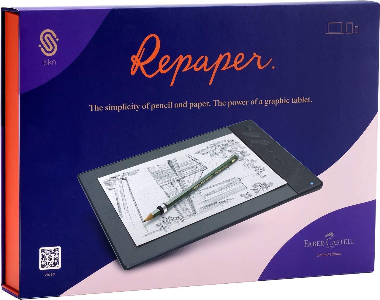 شاشة رسم الكترونية مع ورق بالقلم الرصاص للكبار بذاكرة مدمجة متوافق مع الاجهزة الذكية ايسكن ريبيبر iskn Repaper Pencil & Paper Graphic Tablet - cG9zdDo1NzA1Mg==