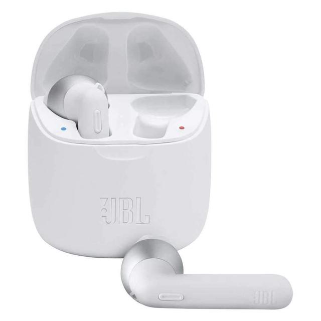 سماعات رأس لاسلكية JBL T225 True Wireless Earbud Headphones - White - SW1hZ2U6Nzc2NjU=