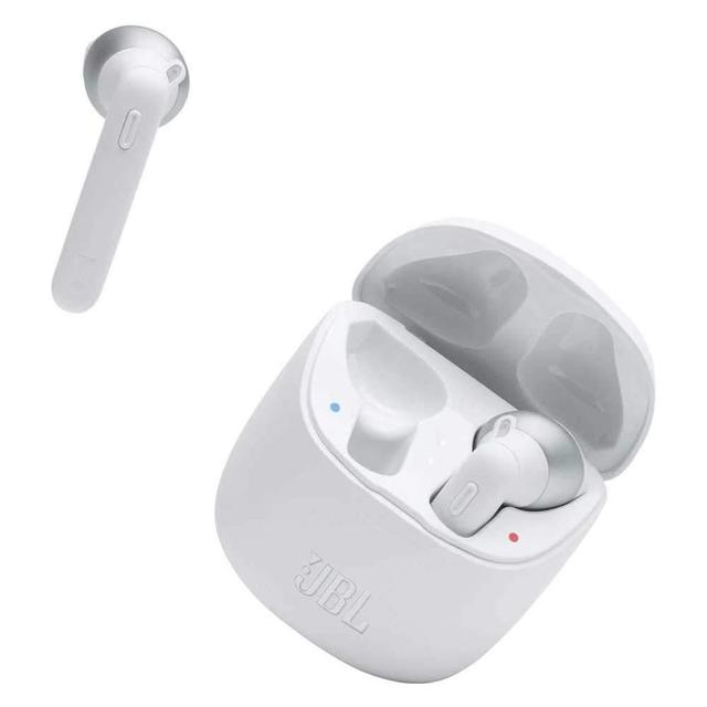 jbl t225 true wireless earbud headphones white - SW1hZ2U6Nzc2NjY=