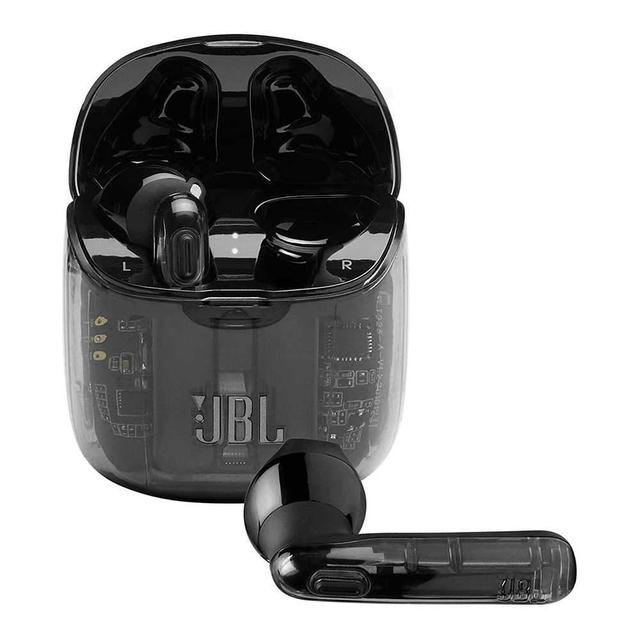 سماعات رأس لاسلكية  JBL T225 True Wireless Earbud Headphones - Ghost Black - SW1hZ2U6Nzc2OTU=