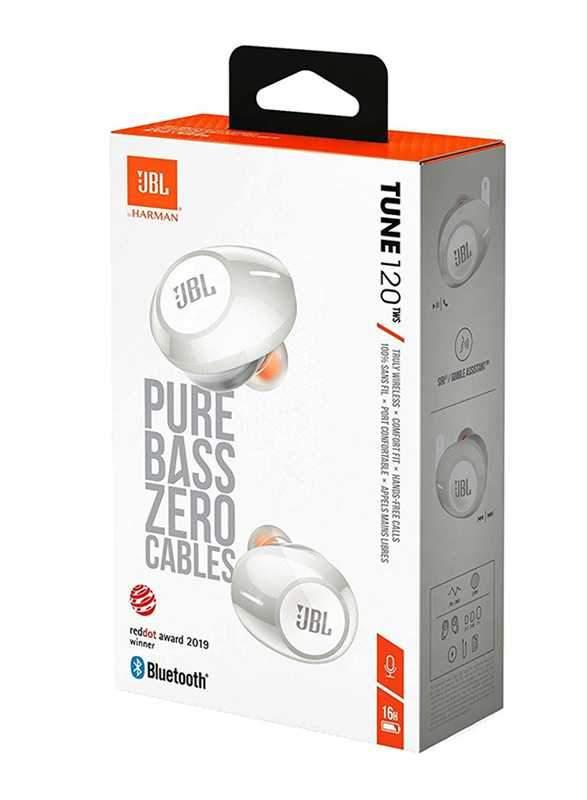 سماعات رأس لاسلكية JBL Tune125TWS Truly Wireless In-ear Headphones - White - SW1hZ2U6Nzc3MTY=