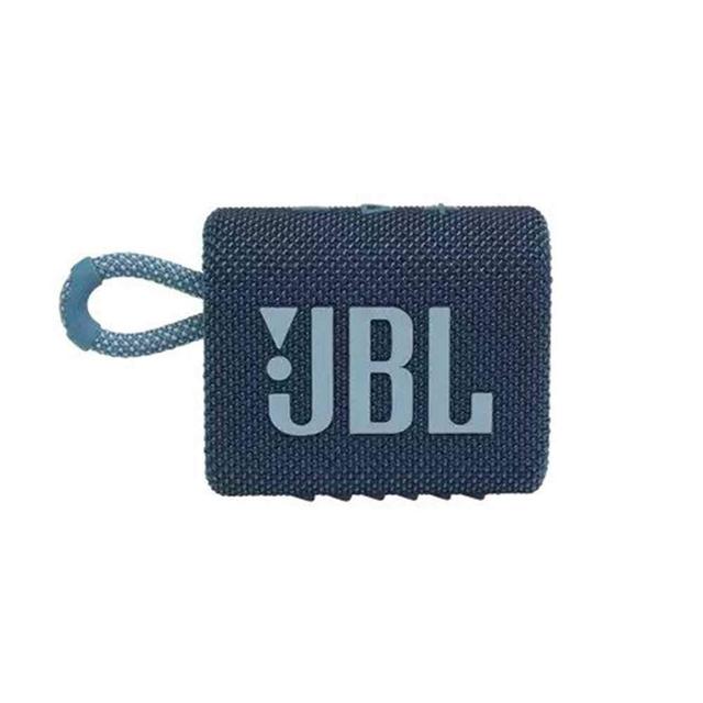 سبيكر لاسلكي  JBL GO 3 Portable Waterproof Wireless Speaker - Blue - SW1hZ2U6Nzc3NTk=
