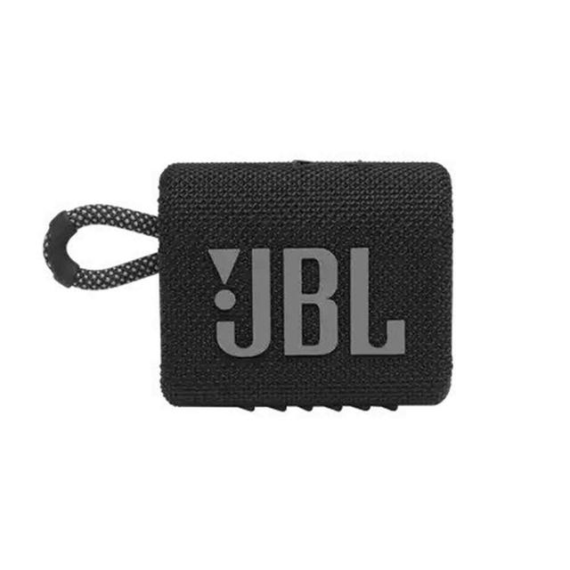 سبيكر لاسلكي JBL GO 3 Portable Waterproof Wireless Speaker - Black - SW1hZ2U6Nzc3NjU=