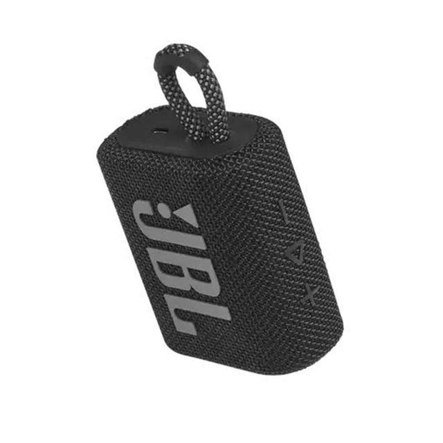 سبيكر لاسلكي JBL GO 3 Portable Waterproof Wireless Speaker - Black - SW1hZ2U6Nzc3Njc=