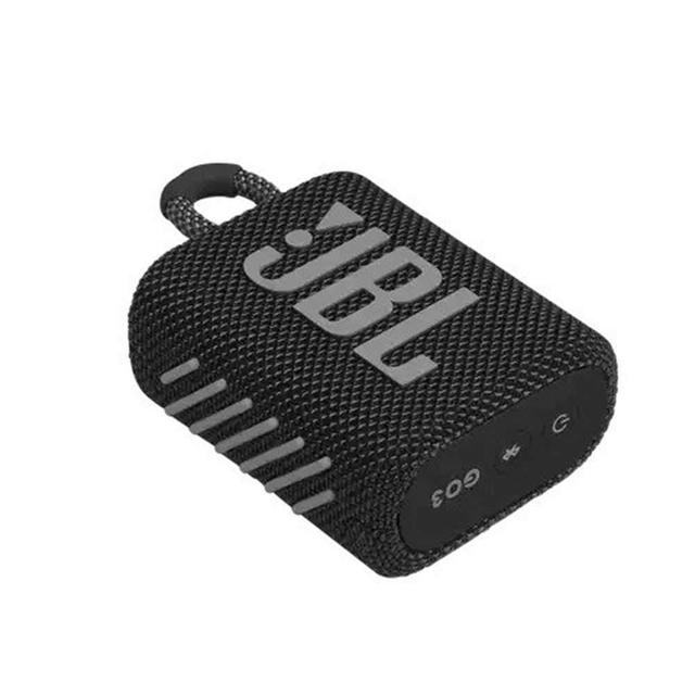 سبيكر لاسلكي JBL GO 3 Portable Waterproof Wireless Speaker - Black - SW1hZ2U6Nzc3Njg=