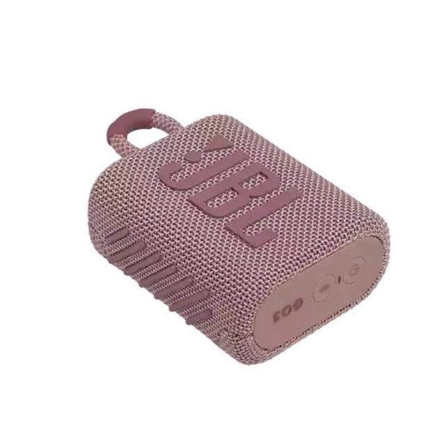 سبيكر لاسلكي JBL GO 3 Portable Waterproof Wireless Speaker - Pink - SW1hZ2U6Nzc3Nzc=