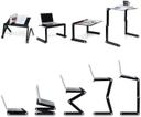 Generic McMola Portable Adjustable Laptop, Reading Stand Up/Sitting Table with Mouse Pad, Ergonomics Design- Aluminum - SW1hZ2U6NjEyNTg=