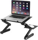 Generic McMola Portable Adjustable Laptop, Reading Stand Up/Sitting Table with Mouse Pad, Ergonomics Design- Aluminum - SW1hZ2U6NjEyNTc=