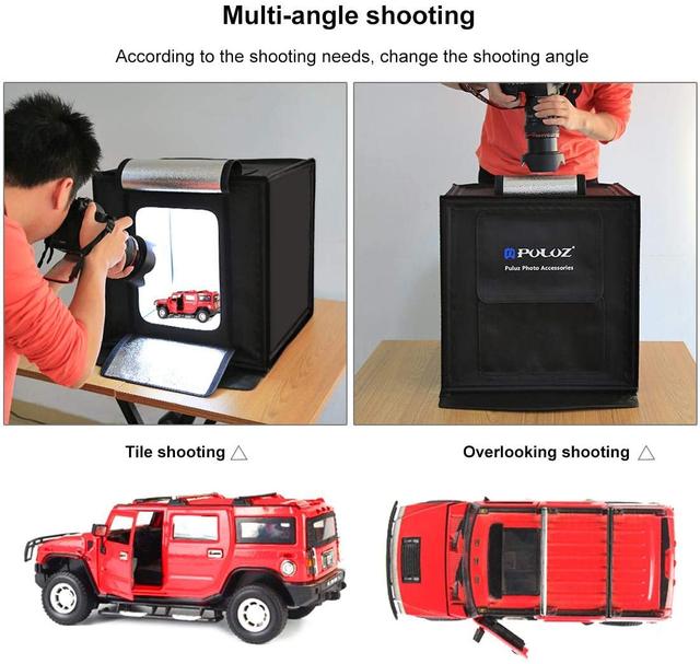 Generic PULUZ 40cmx40cmx40cm Folding Portable White Light Photo Lighting Studio Shooting Tent Box Kit - SW1hZ2U6NjEyOTI=