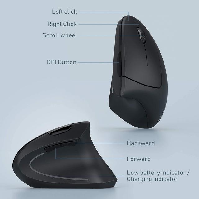 ماوس ANEAR 2.4 G Ergonomic Silent Wireless Mouse - SW1hZ2U6NjczMTY=