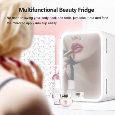 ثلاجة المكياج SUOMO - Compact Refrigerator 8 Liter Beauty Fridge - 4}