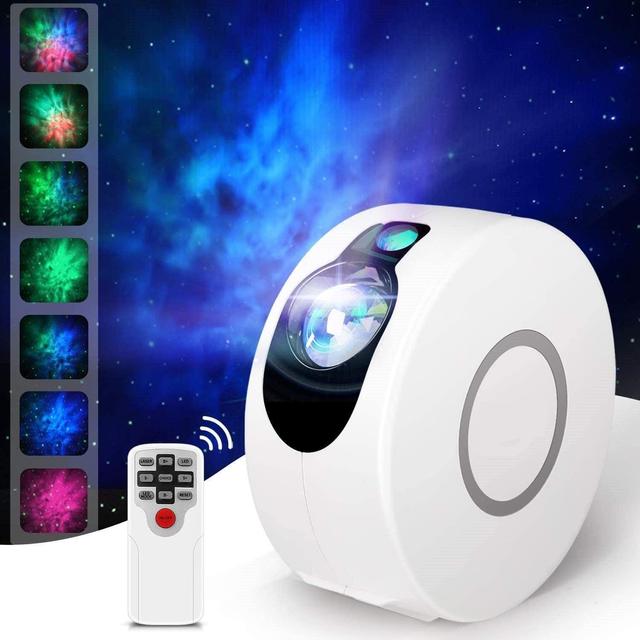 Generic star projector laser galaxy starry sky projector led night light with remote night star projector with 15 mode lighting shows for for bedroom and party decoration - SW1hZ2U6NzkxNTk=