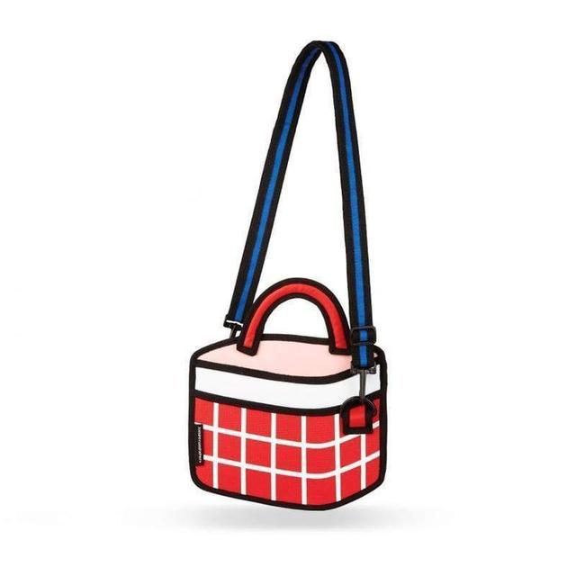 jump from paper checked handbag red 6 3 - SW1hZ2U6MzI4NDQ=