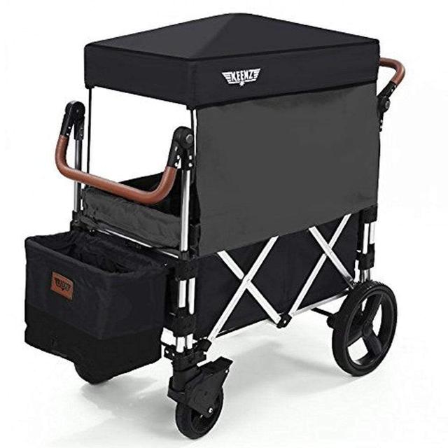 عربة أطفال قابلة للطي Keenz 7S Premium Deluxe Foldable Wagon-Stroller - أسود - SW1hZ2U6NzI4NTM=