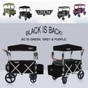 عربة أطفال قابلة للطي Keenz 7S Premium Deluxe Foldable Wagon-Stroller - أسود - SW1hZ2U6NzI4NTc=