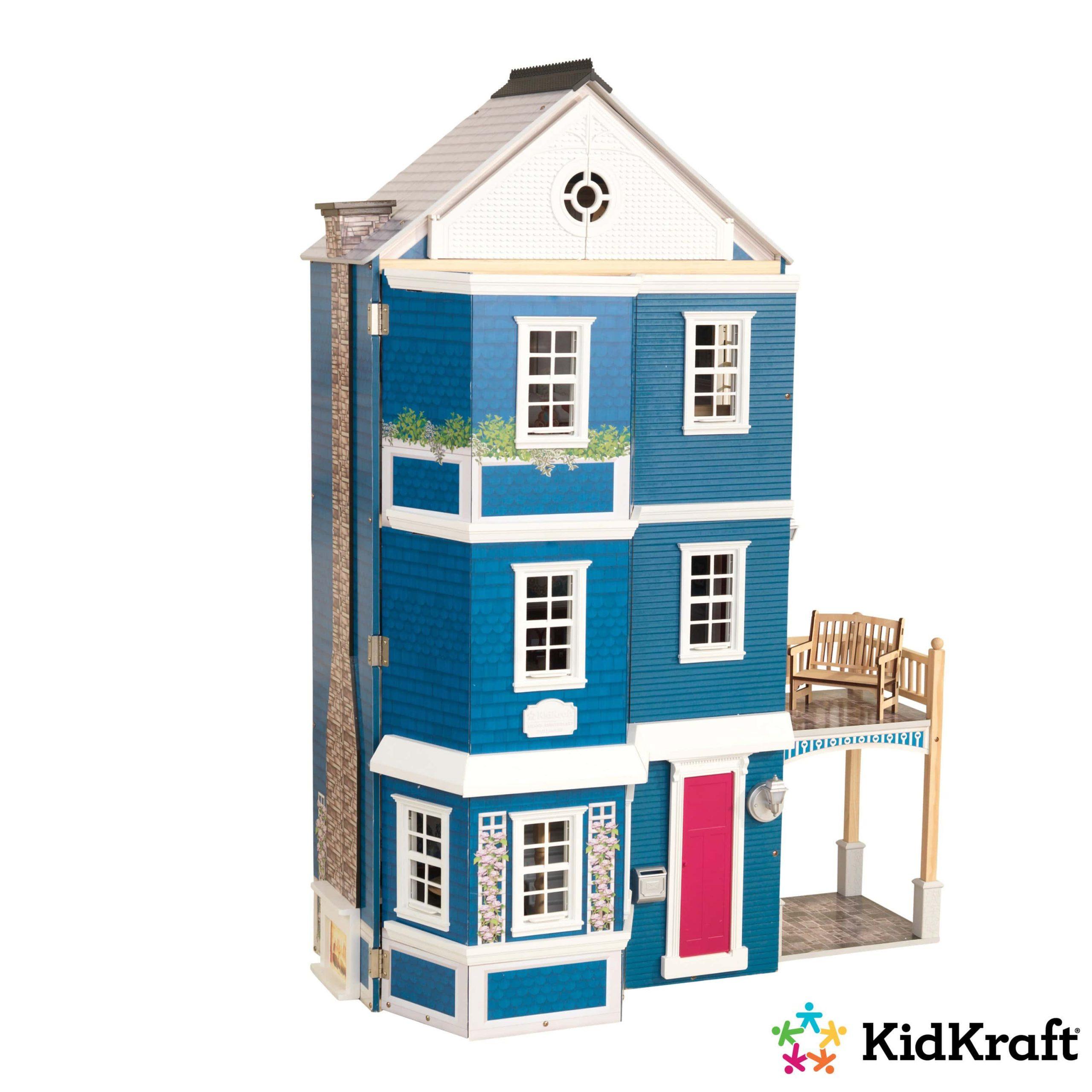 لعبة بيت الدمى KidKraft - Grand Anniversary Dollhouse - أزرق