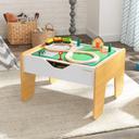 KidKraft 2 in 1 activity table with board gray natural - SW1hZ2U6Njc3MzA=