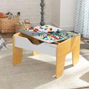 KidKraft 2 in 1 activity table with board gray natural - SW1hZ2U6Njc3MzE=