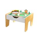 KidKraft 2 in 1 activity table with board gray natural - SW1hZ2U6Njc3Mjc=