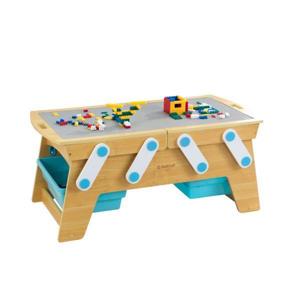 طاولة لعب قابلة للفتح KidKraft - Building Bricks Play N Store Table - SW1hZ2U6Njc2OTg=
