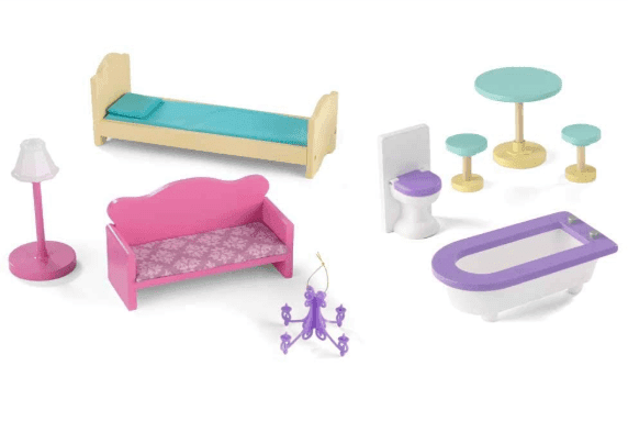 مجموعة أثاث بيت الدمى KidKraft - Gemma Dollhouse Furniture Pack - SW1hZ2U6Njc5MTU=
