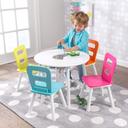 طاولة مع 4 كراسي للأطفال KidKraft - Round Storage Table & 4 Chair Set - SW1hZ2U6NjgyMDM=