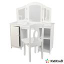 تسريحة اطفال كرسي وطاولة أبيض فانيتي ديلوكس كيد كرافت KidKraft -Deluxe Vanity Table & Chair - SW1hZ2U6NjgxNzU=