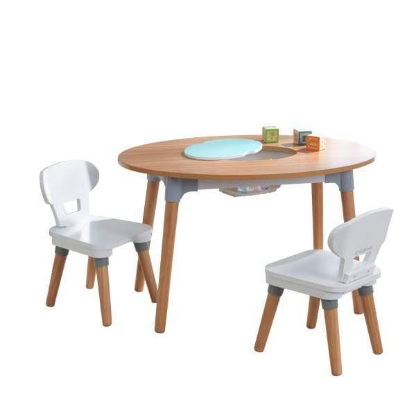طاولة وكرسيان للأطفال KidKraft - Mid-Century Kid™ Toddler Table & 2 Chair Set - رمادي - SW1hZ2U6NjgxOTE=