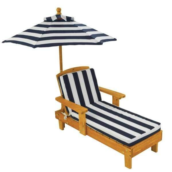 KidKraft outdoor chaise with umbrella navy - SW1hZ2U6NjgxNTQ=