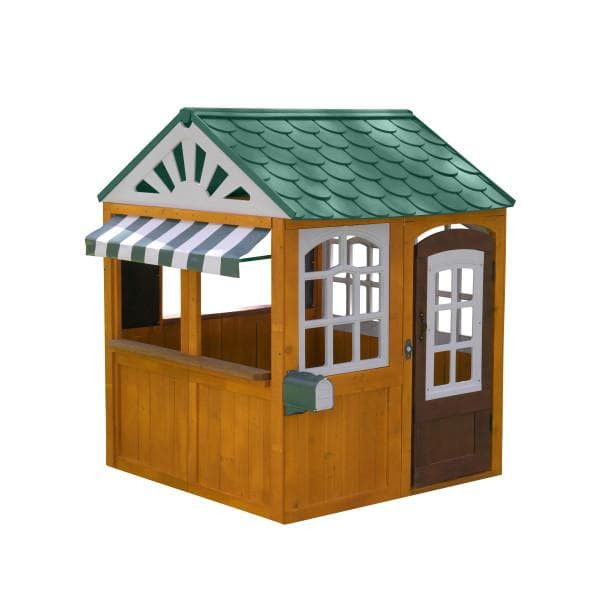 بيت خشب للاطفال بني كيدكرافت KidKraft Brown Garden View Playhouse