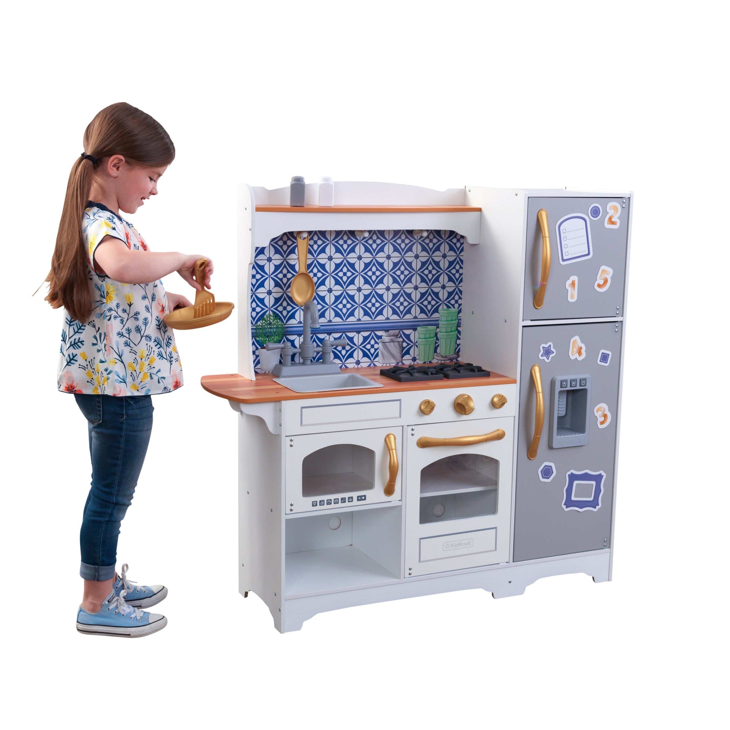 مطبخ خشب للاطفال كندر كرافت KidKraft Mosaic Magnetic Play Kitchen