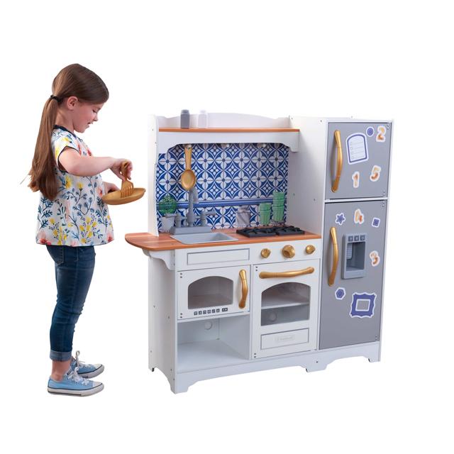 مطبخ خشب للاطفال كندر كرافت KidKraft Mosaic Magnetic Play Kitchen - SW1hZ2U6NjgwMjI=