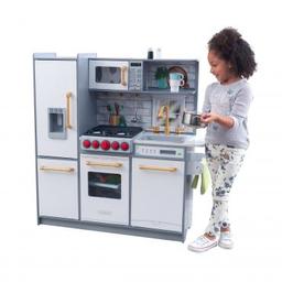 مطبخ للأطفال KidKraft - Uptown Elite White Play Kitchen with EZ Kraft Assembly - أبيض