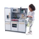 لعبة مطبخ اطفال مع بطاريات أبيض كيد كرافت KidKraft white with batteries Uptown Elite White Play Kitchen - SW1hZ2U6NjgwMjc=