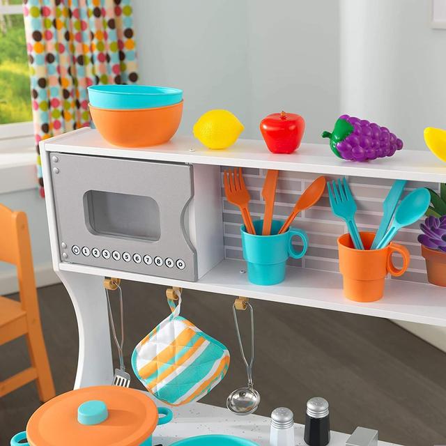 مطبخ للأطفال KidKraft - All Time Play Kitchen With Accessories - أبيض - SW1hZ2U6Njc5ODA=