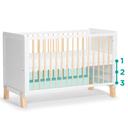 سرير أطفال خشبي أبيض Kinderkraft Baby + mattress - SW1hZ2U6ODI2MjY=