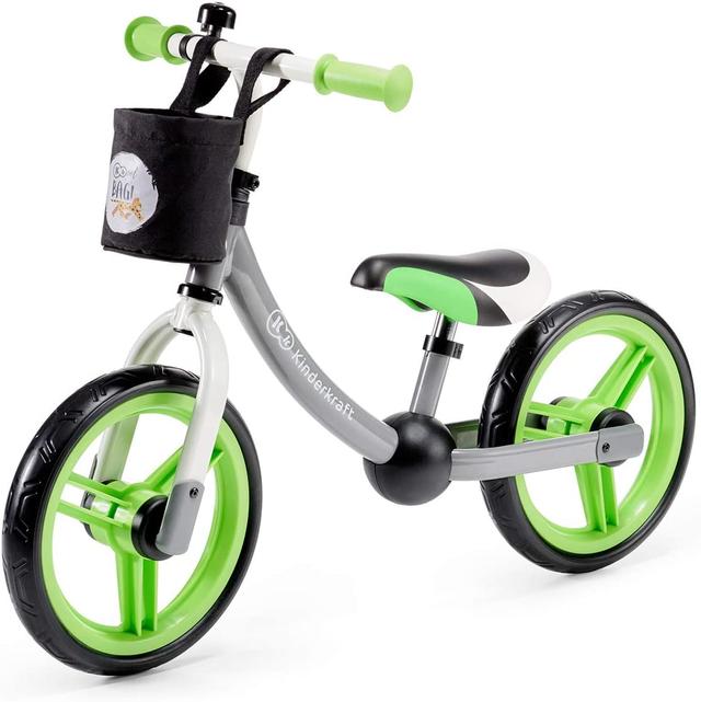 دراجة لون أخضر و رمادي Kinderkraft Balance 2WAY next z akcesoriami - SW1hZ2U6ODI0NzI=