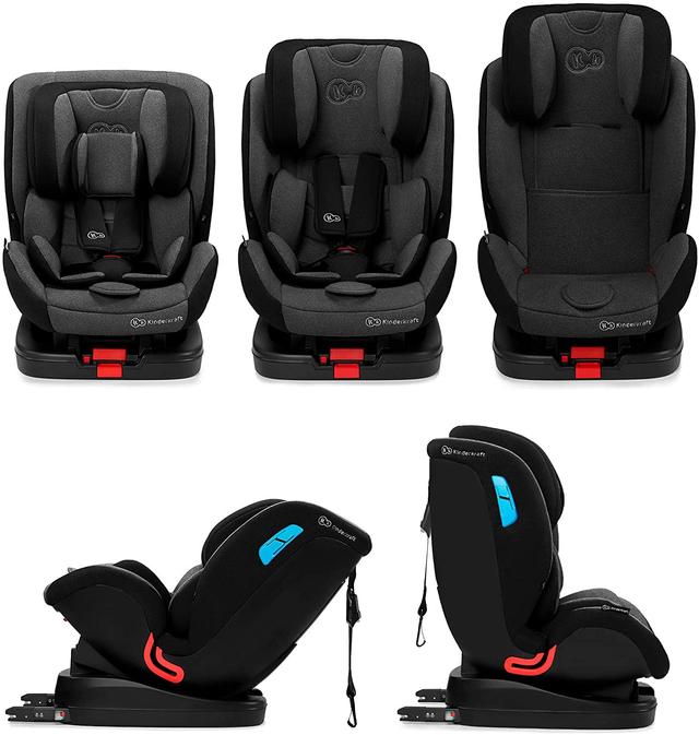 مقعد سيارة للأطفال لون أسود Kinderkraft VADO with ISOFIX system - SW1hZ2U6ODE5NzA=