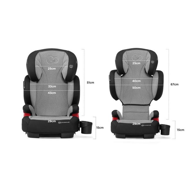 kinderkraft car seat unity grey with isofix system - SW1hZ2U6ODIwODk=