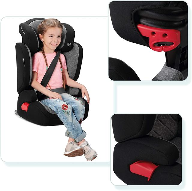مقعد سيارة للأطفال لون أسودKinderkraft XPAND black with ISOFIX system - SW1hZ2U6ODIwOTQ=