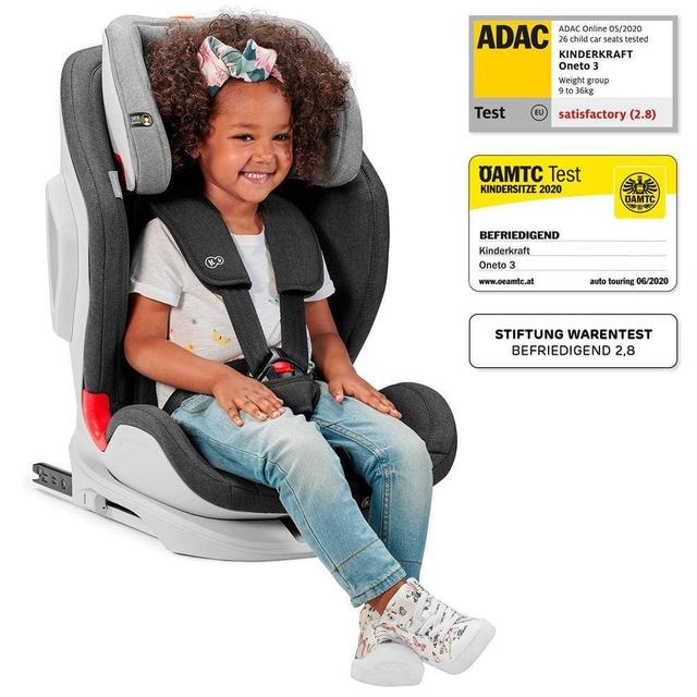 kinderkraft car seat oneto3 with isofix system black - SW1hZ2U6ODIwMDU=