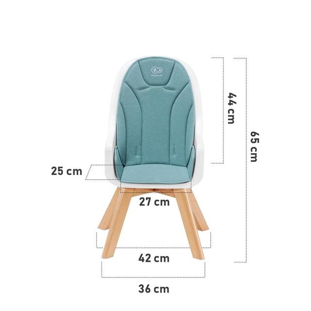 kinderkraft high chair 2in1 tixi turquoise - SW1hZ2U6ODIxNzM=