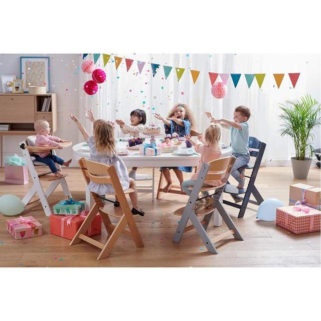كرسي طعام اطفال مرتفع خشبي قابل للتعديل كيندر كرافت Kinderkraft Adjustable Wooden High Chair - SW1hZ2U6ODIxODA=