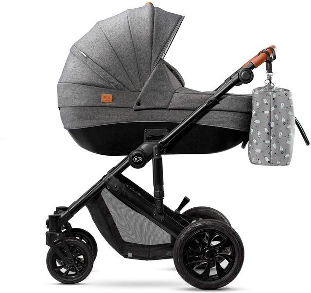 عربة مع حقيبة لون رمادي Kinderkraft PRIME 2020 with car seat and accessoriess 3in1 + mommy bag عربة مع حقيبة - SW1hZ2U6ODE4MzY=