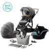 kinderkraft stroller prime 2020 with car seat and accessoriess 3in1 black mommy bag - SW1hZ2U6ODE4NDE=