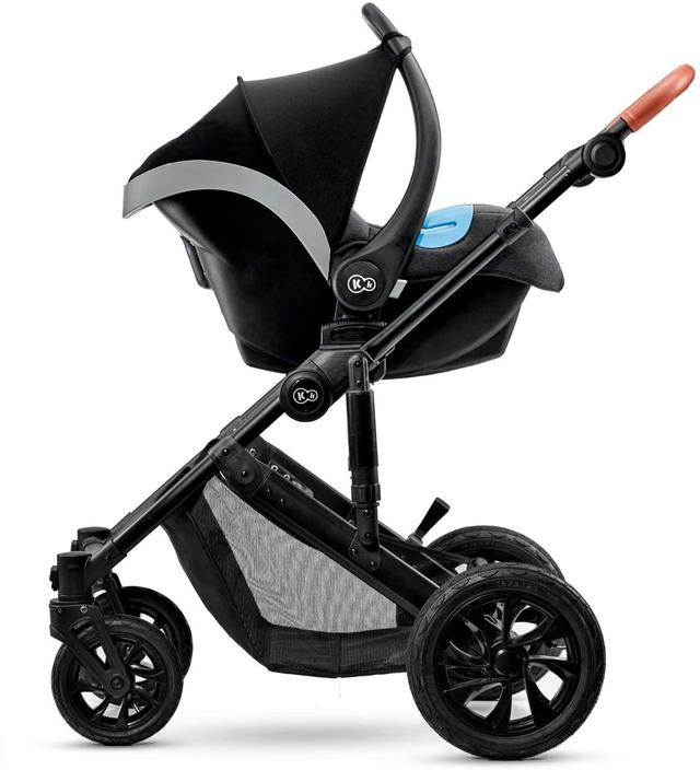 عربة كندركرفات لون رمادي Kinderkraft PRIME 2020 with car seat and accessoriess 3in1 + mommy bag عربة مع حقيبة - SW1hZ2U6ODE4NTI=