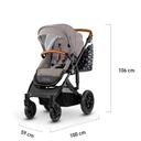 kinderkraft stroller prime 2020 with accessoriess 2in1 beige mommy bag - SW1hZ2U6ODE4NjM=