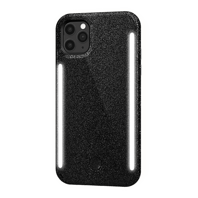 كفر موبايل مع إضاءة أمامية وخلفية Lumee - Duo Case for iPhone 11 Pro Max - أسود لامع - SW1hZ2U6NTczNTU=