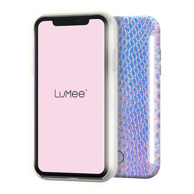 كفر موبايل مع إضاءة أمامية وخلفية Lumee - Duo Case for iPhone 11 Pro Max - ألوان حورية البحر - SW1hZ2U6NTczNjA=