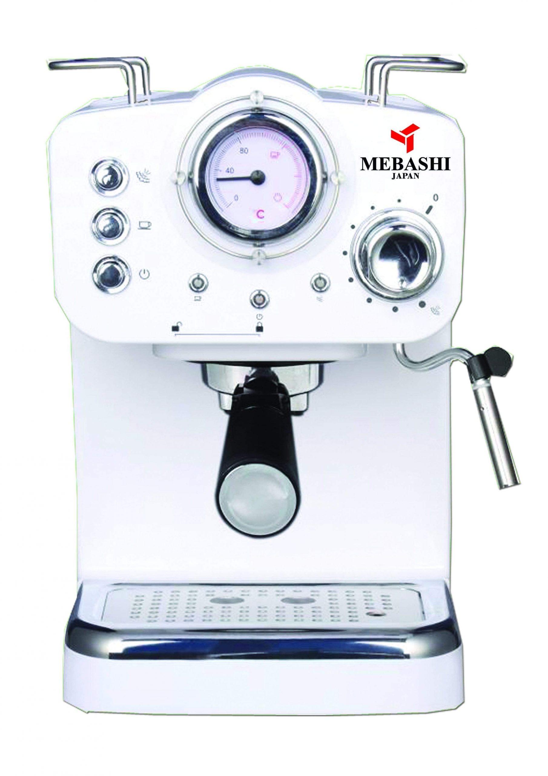 ماكينة قهوة MEBASHI - ESPRESSO COFFEE MACHINE-ME-ECM2009 - أبيض